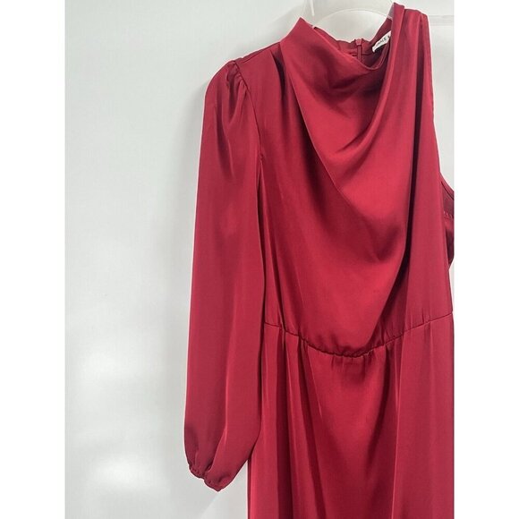 Grace Karin One Shoulder Red Maxi Dress Valentines Day Sz Large - Picture 3 of 6